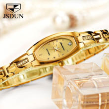 2020 Women Automatic Mechanical WristWatch Top  Luxury Brand JSDUN Women Minimalist Steel Band Chronograph Watch